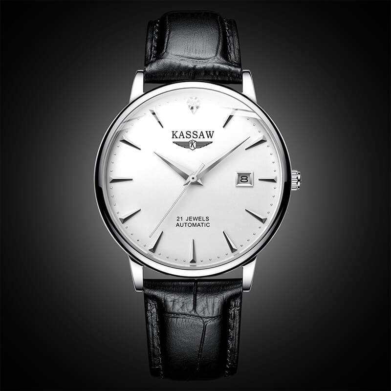 Đồng hồ nữ chính hãng KASSAW K865-6 Kính sapphire ,chống xước,Chống nước ,BH 24 tháng,Máy cơ (Automatic) ,dây da xịn