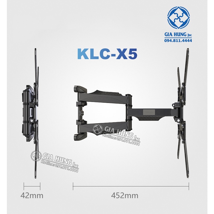 Chính hãng Giá Treo Ti vi góc Xoay 2 thanh NBP6