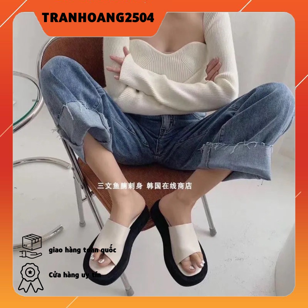 Dép Nữ Đế Bệt Quai Ngang Thoải Mái Thời Trang
