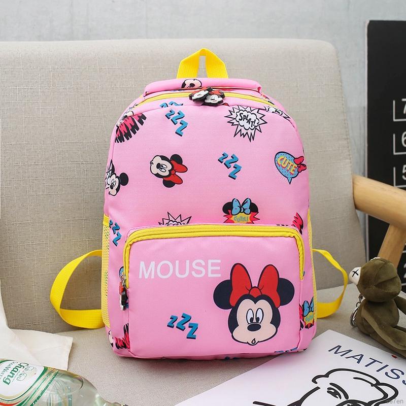 Ba Lô Trẻ Em 25x11 X 31cm Họa Tiết Chuột Minnie Dễ Thương