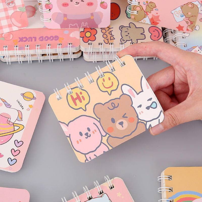⭐ iLado ⭐  sổ tay sổ ghi chú mini tập vở tài khoản tay sáng tạo dễ thương vở kẻ ngang sổ ghi chép notebook binder a5 sổ ghi chép sổ tay ghi chép vở ngang sổ lò xo kẻ ngang marker học văn phòng phẩm sổ ghi chú sticker
