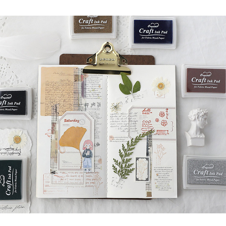 Đệm mực đóng dấu màu kẹo đẹp mắt DIY