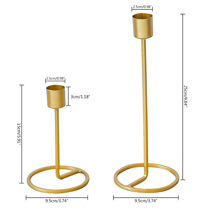 Chân Nến Bằng Sắt Thiết Kế Đơn Giản Phong Cách Châu Âu Trang Trí Nhà Cửa