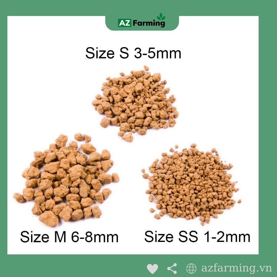 Đất Akadama Trồng Bonsai Nhật Bản - Bao 1kg - AZ Farming