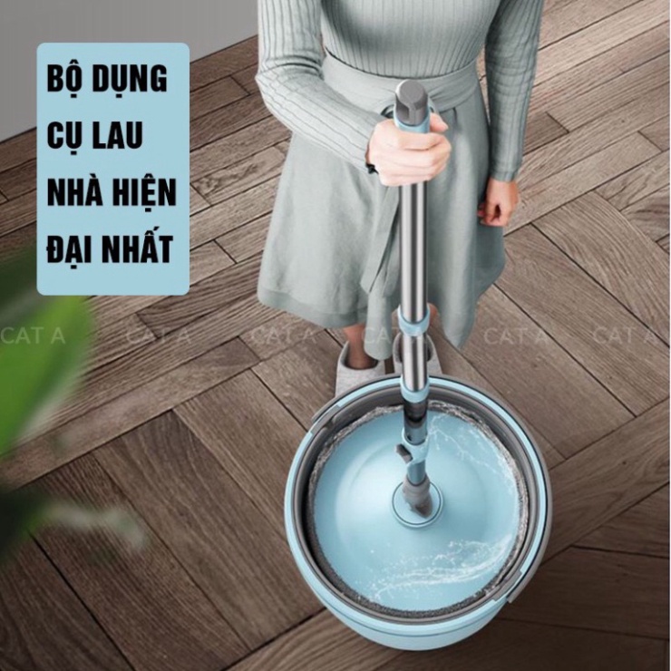 CÂY LAU NHÀ, CHỔI LAU thông minh thế hệ mới, xoay 360 độ, tách nước bẩn, sạch  chỉ 1 lần lau Bolo_sh