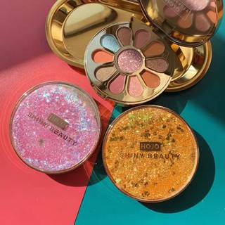 [HOT] Hộp Phấn Mắt 11 Màu Hojo Shiny Beauty Eyeshadow Plate Nắp Nhũ Sang ChảnH