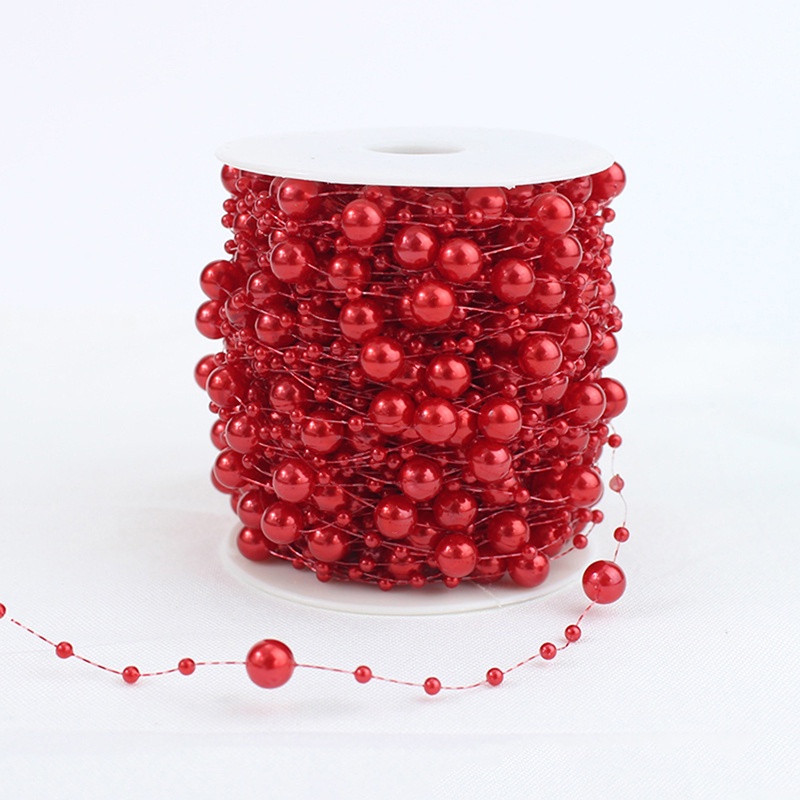 Cuộn 30M Dây Hạt Ngọc Trai Giả Trang Trí Đa Năng