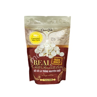 Socola Trắng nguyên chất hạt nút 40% Cacao Talk/ Giảm ngọt