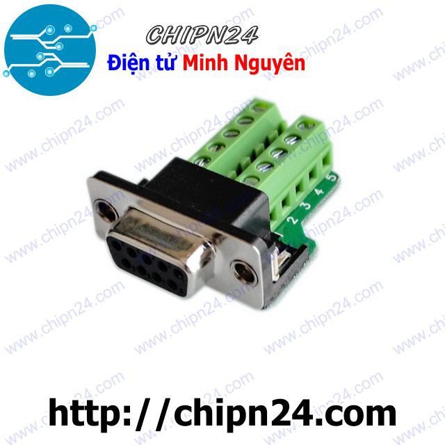 [1 CÁI] (D88) Cổng DB9 Cái ra Domino Vỏ Nhựa