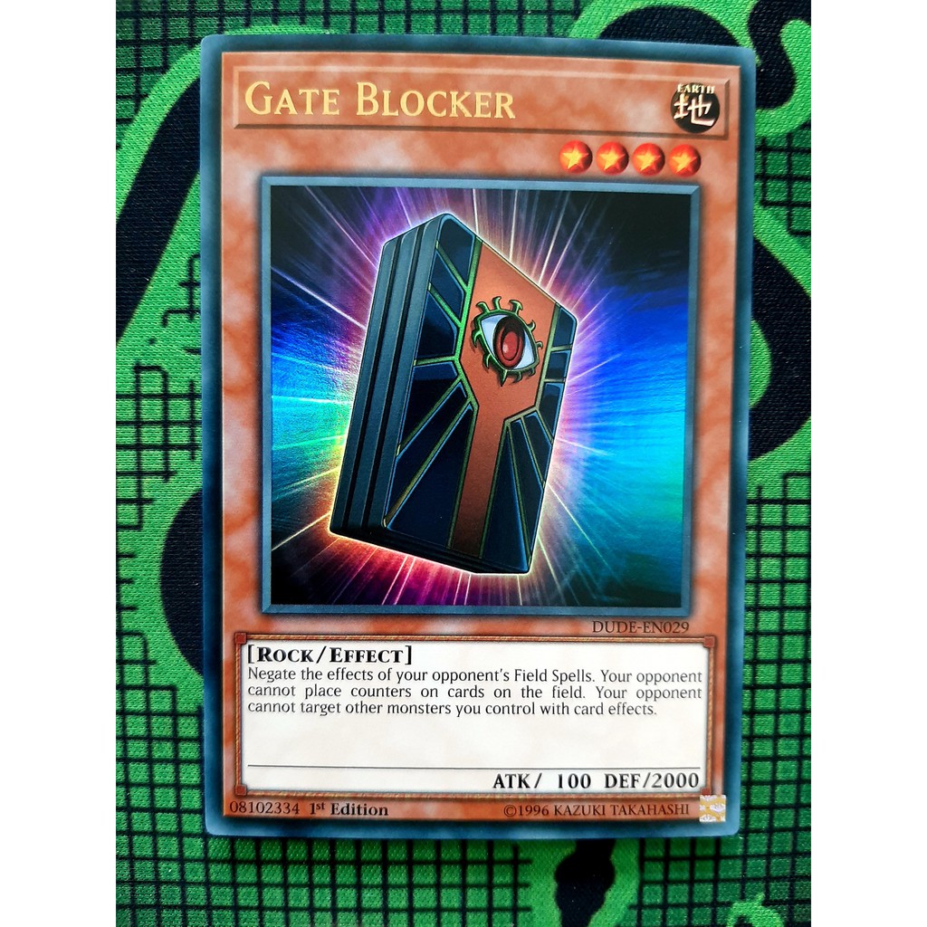 Thẻ Bài Yugioh Monster Gate Blocker - DUDE-EN029 - Ultra