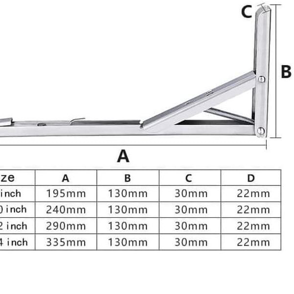 SIKU Set 2 Giá Đỡ Khuỷu Tay 10 / 65 Kg Gấp Gọn Tiện Dụng