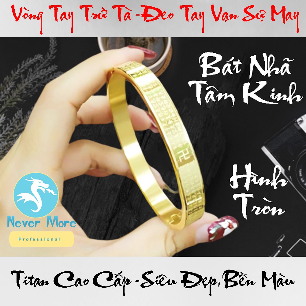 Vòng tay titan bát nhã tâm kinh phiên bản đặc biệt ni 48mm dành cho người tay nhỏ - Đeo tay vạn sự may