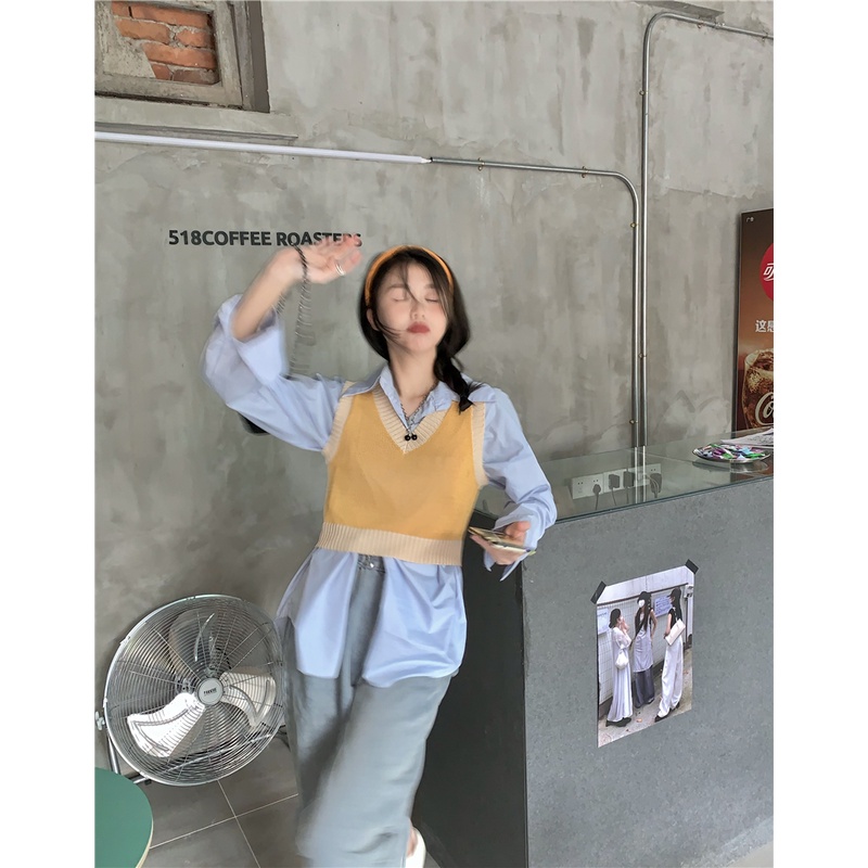 Áo len không tay phong cách Hàn Quốc thời trang cho nữ