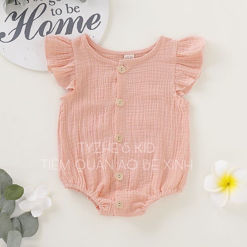 Bộ liền tay cánh tiên cho bé gái