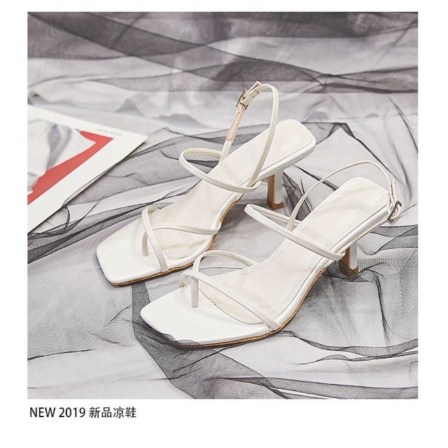PAMELA - Giày Sandal Nữ Xỏ Ngón Quai Chéo Mảnh Gót Nhọn Thời Trang 2021 (6cm) - S19