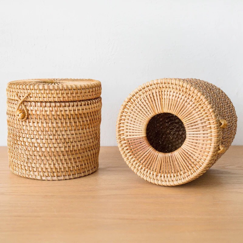 Hộp giấy ăn mây tre đan hiện đại BAMBOOO ECO nhiều kích thước sang trọng dùng trong nhà hàng khách sạn cao cấp