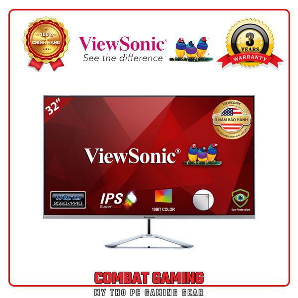 Màn Hình ViewSonic VX3276 2K MHD 32&quot;/IPS/75Hz/HDR10 (2021)