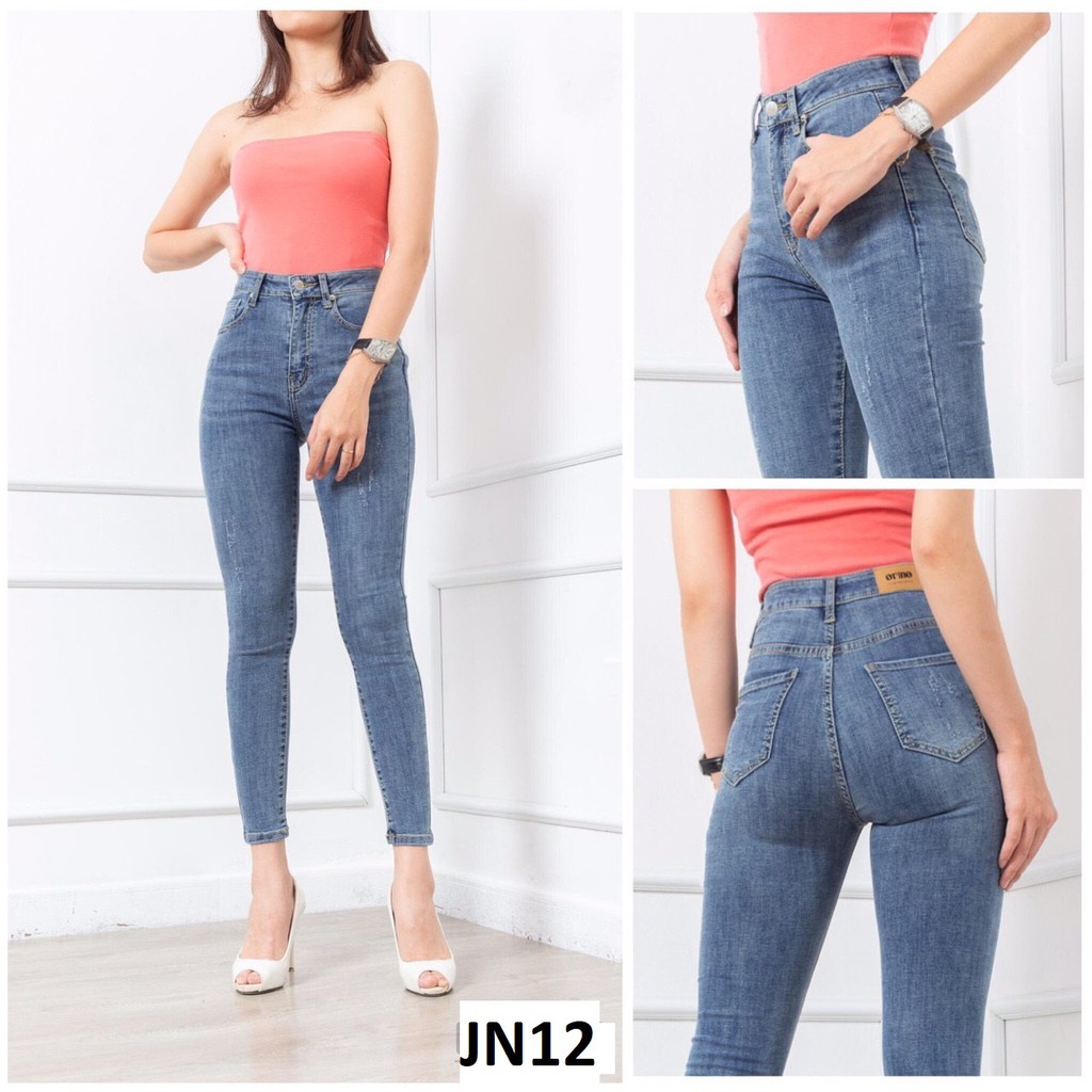 Quần jean nữ size đại màu cơ bản [Size 28-36] QJ122