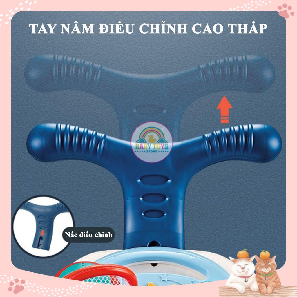 Xe Tập Đi Đa Năng 2021, Xuất EU, Phiên Bản Nhạc Và Bao Bì Tiếng Anh, Điều Chỉnh Độ Cao, Bánh Xe Có Phanh (Lỗi 1 đổi 1)