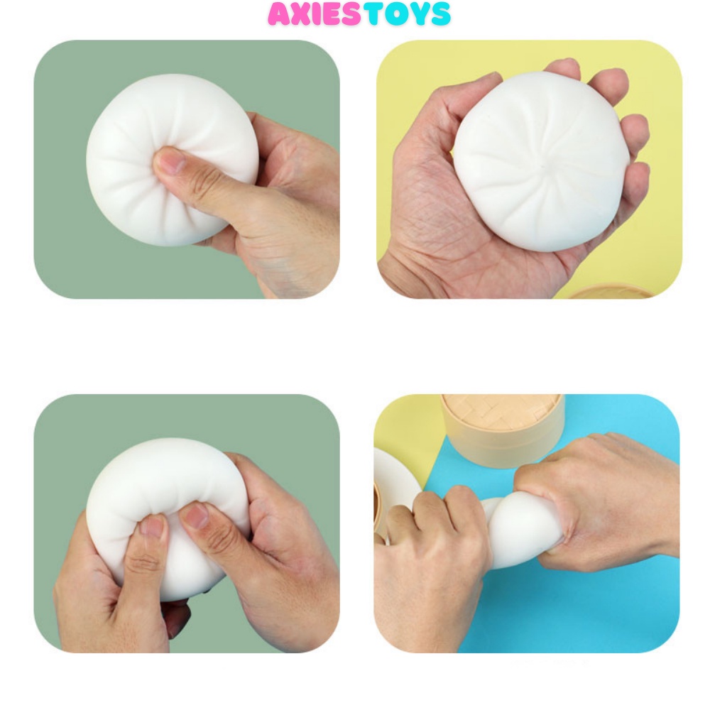 Đồ chơi giảm stress squishy bánh bao mochi squishi giá rẻ silicon