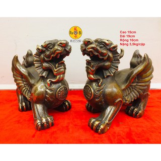 Tỳ Hưu cánh lớn - Tượng Đồng Phong Thuỷ