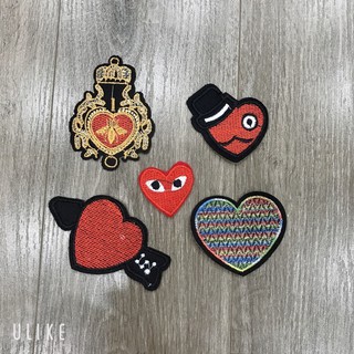 Sticker , logo thêu hình trái tim