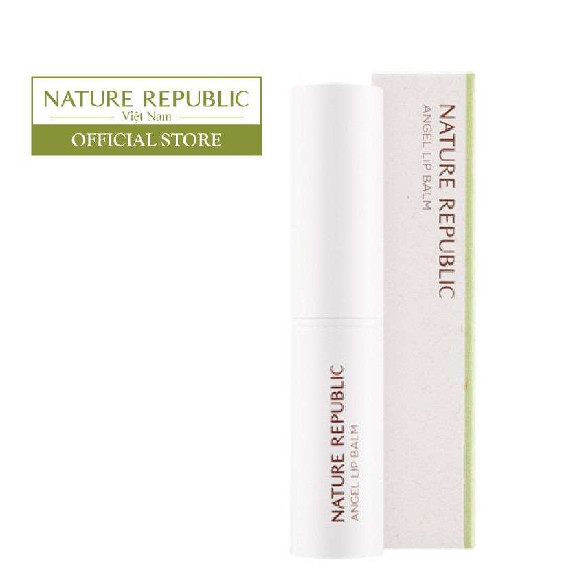 Son môi dưỡng màu NATURE REPUBLIC Moist Angel Lip Balm 3.3g