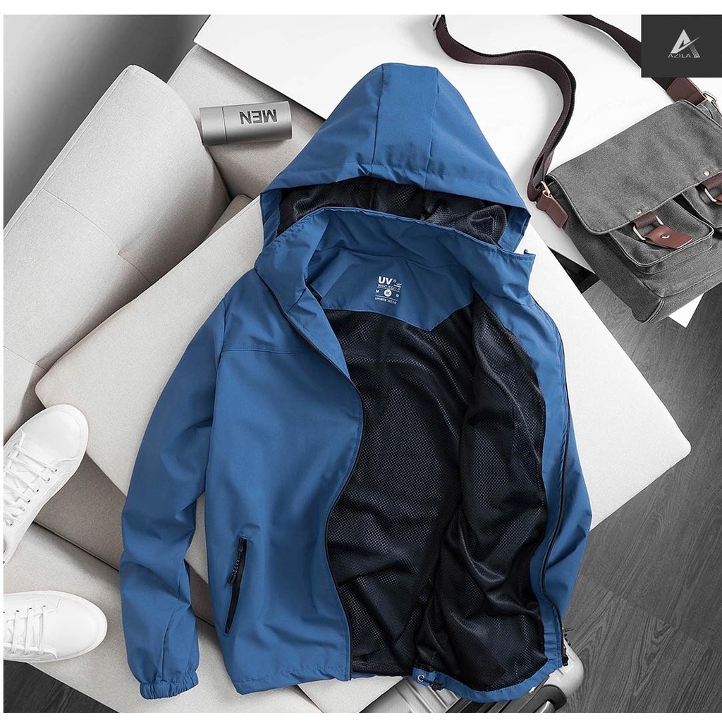 Áo khoác gió nam nữ 2 lớp lót lưới cao cấp chống nước, chống gió,chống nắng UV - AZILA G21