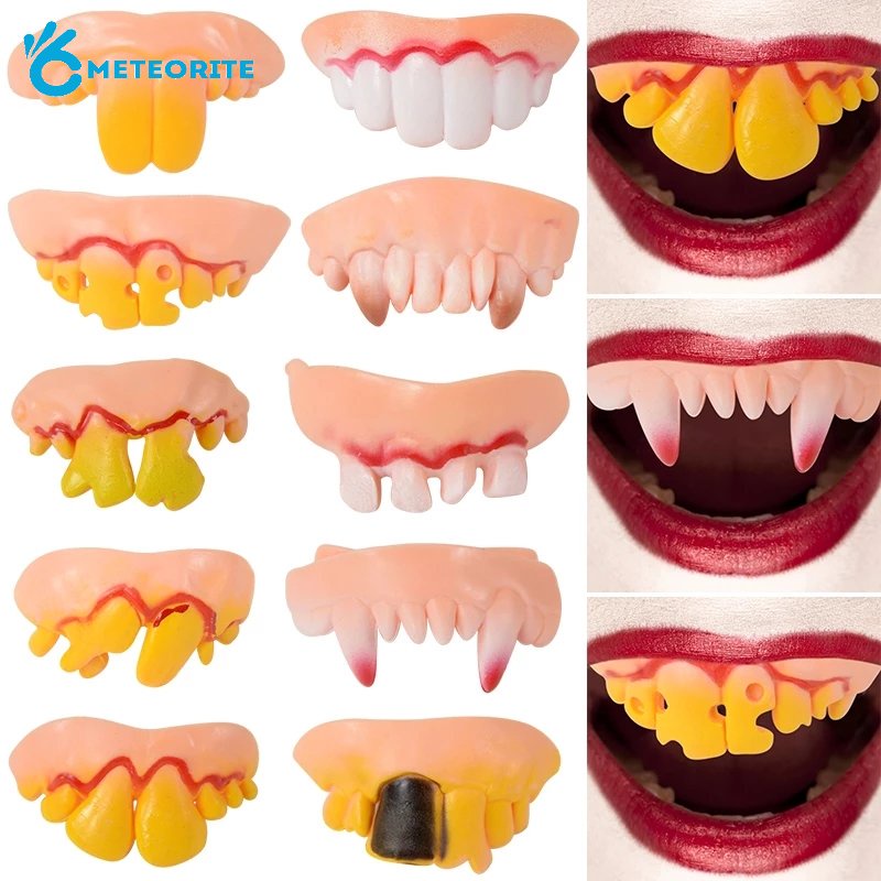Răng Nanh Giả Bằng Silicone Hóa Trang Halloween Độc Đáo