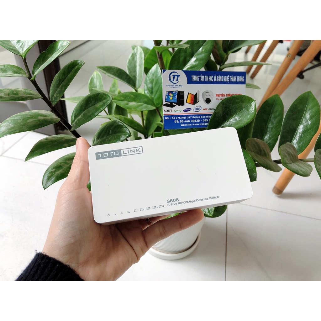 Bộ Chia Mạng 8 cổng Totolink S808G Gigabit - Hàng Chính Hãng