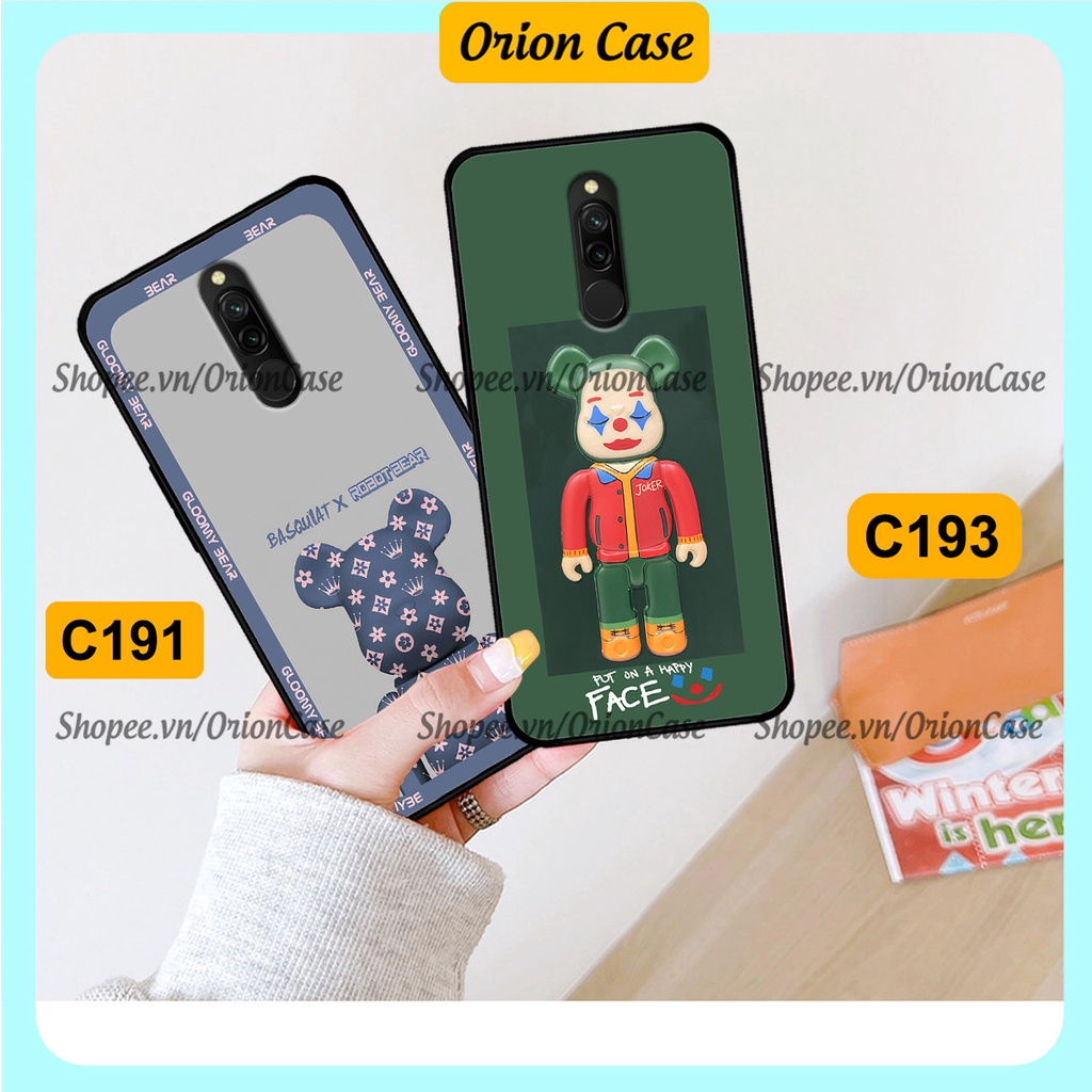 Ốp lưng Xiaomi Redmi 8 in hình bearbrick 3D thời trang, cá tính. ốp chống sốc, bền đẹp