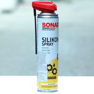 Chai xịt Silicon SONAX Silikon Spray - bôi trơn bảo dưỡng kim loại, cao su, nhựa, gỗ 400ml
