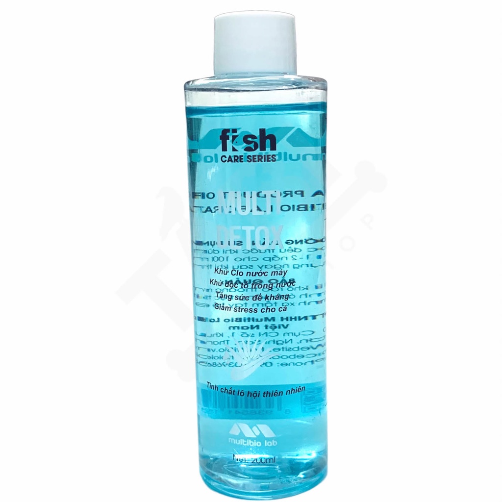 200ml Multi Detox Khử Clo, Độc Tố, Tăng Sức Đề Kháng, Giảm Stress Cho Bể Cá, Hồ Cá [200ml MULTI DETOX]