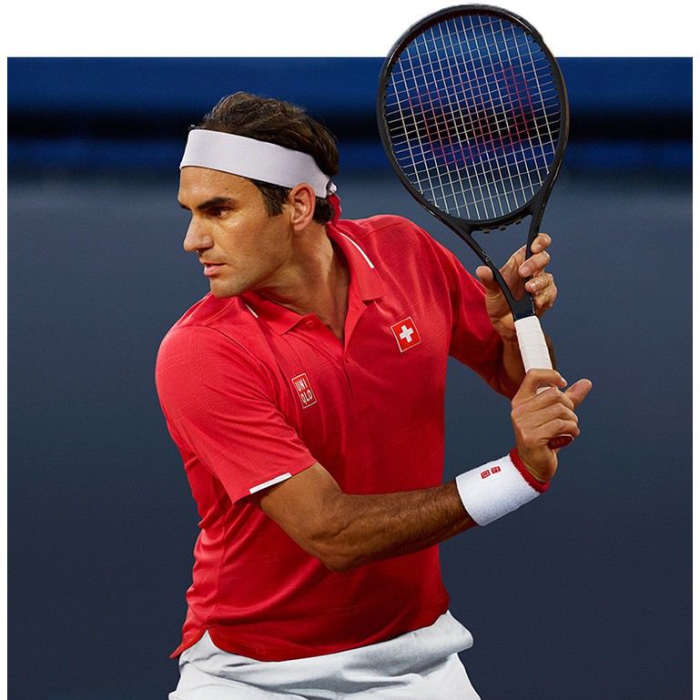 Áo thể thao Tennis Uniqlo Federer - Giải Olympic Tokyo 2021