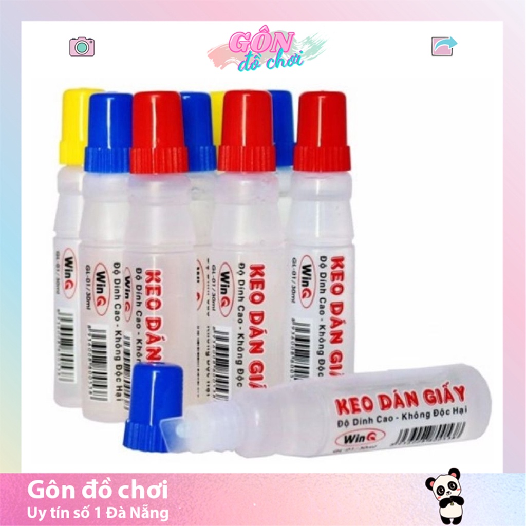 Keo hồ nước dán giấy giá rẻ văn phòng phẩm Gôn đồ chơi