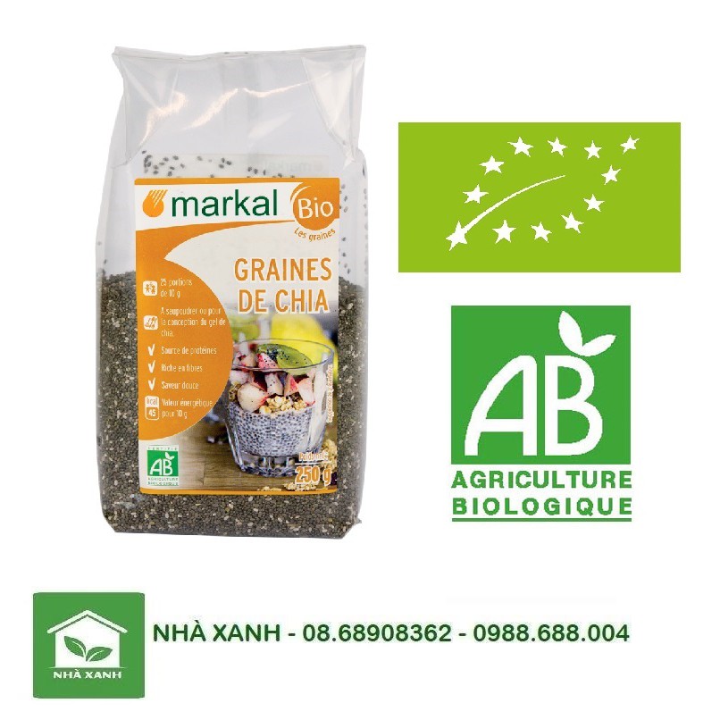 Hạt chia Hữu cơ Markal / 250g HSD: 3/2022
