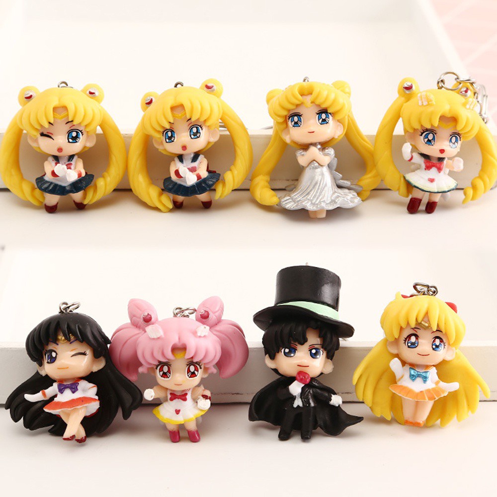 Móc Khóa Hình Thủy Thủ Mặt Trăng Dễ Thương