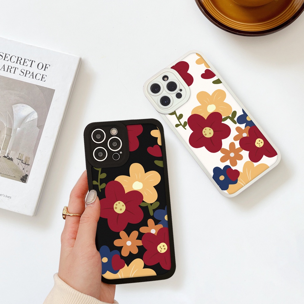 Ốp lưng iphone cạnh vuông lỗ camera hoa sắc màu 6/6splus/7/7plus/8/8plus/x/xr/xs/11/12/13/pro/max/plus/promax-Awifi G3-3