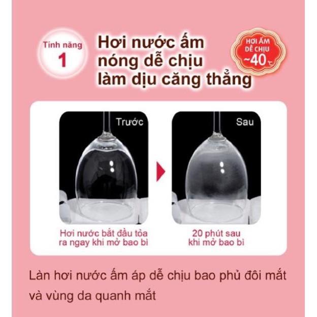 Mặt Nạ Xông Hơi Nóng Thư Giãn Cho Vùng Mắt MegRhythm Steam Eye Mask (Hộp 5 Miếng)