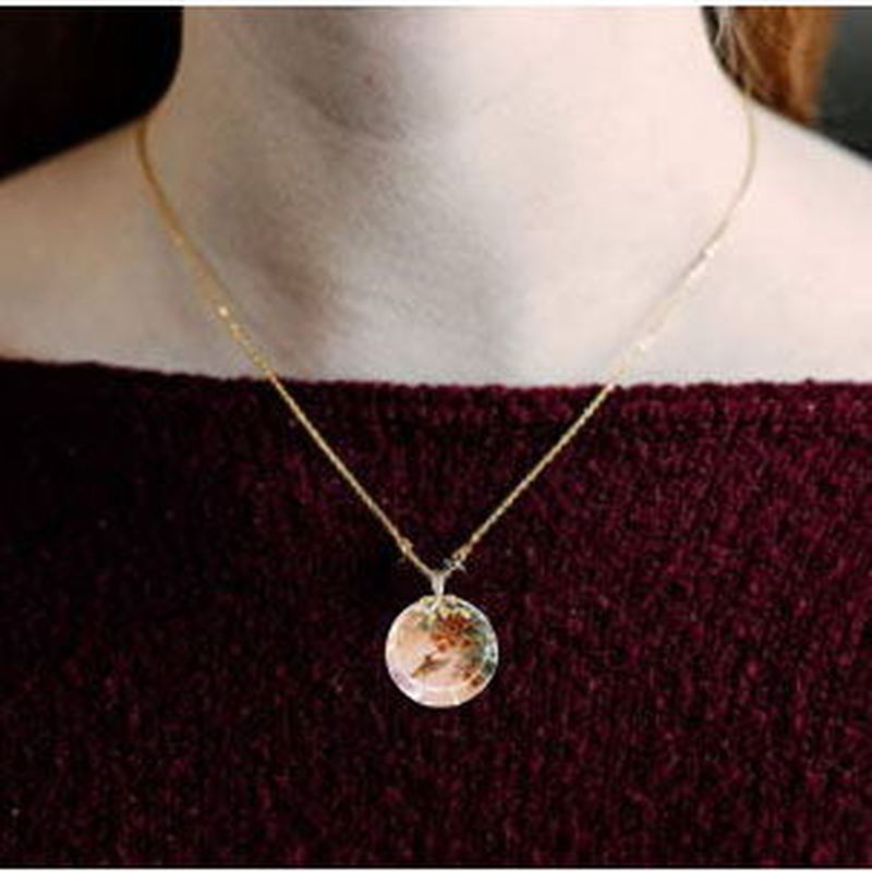 Vòng cổ Mặt Đá Pha Lê Tự Nhiên Mới