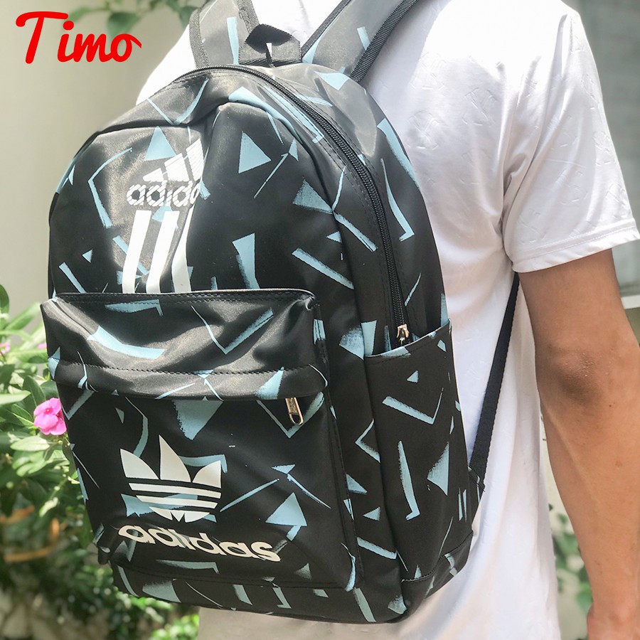 Balo nam đi học, Balo giá rẻ adidas,Cặp đi học thời trang thể thao nam nữ, đẹp chống nước họa tiết hình học ULZ0016