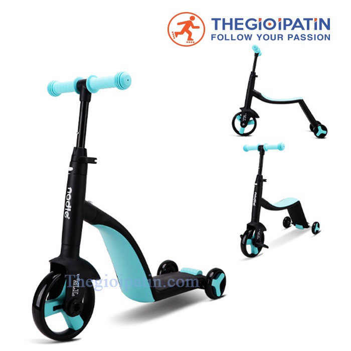 Xe Trượt Scooter Trẻ Em Cao Cấp 3 Trong 1 Nadle