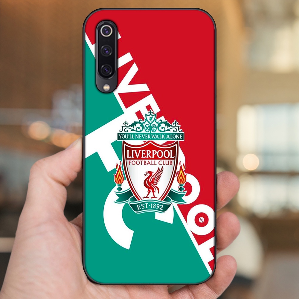 Ốp lưng Xiaomi Mi 9, Mi 9 SE viền đen in hình Liverpool FC