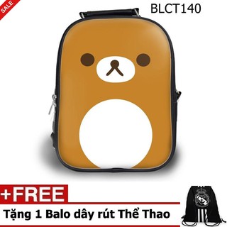 Combo balo học sinh - teen dễ thương gấu rilakkuma - vblct140