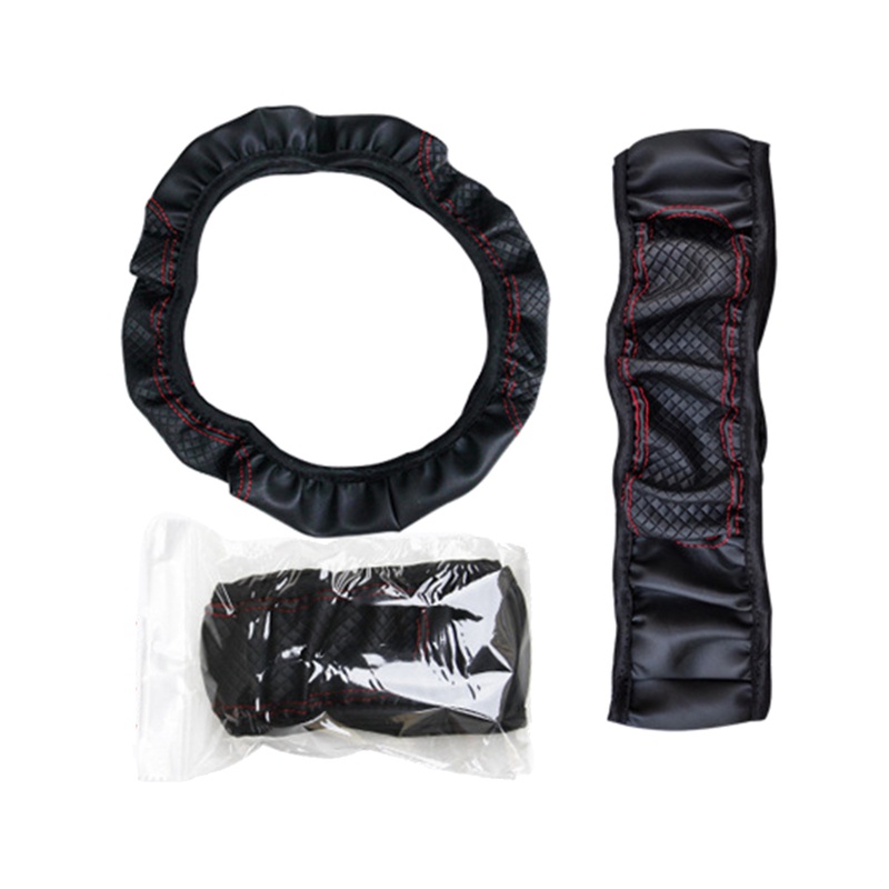 Vỏ Bọc Vô Lăng Xe Hơi Bằng Da Nhiều Màu Dễ Lắp Đặt