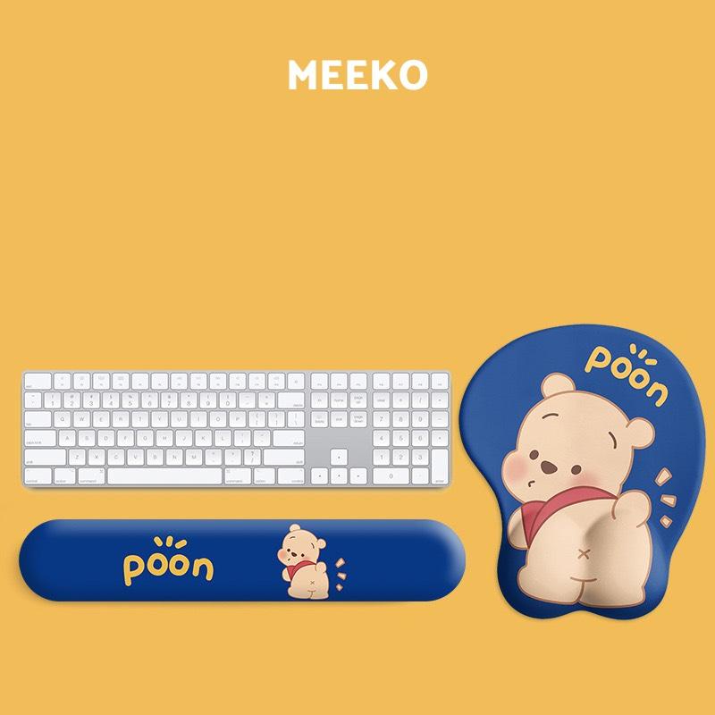 Combo lót chuột kèm kê tay mềm mại Mezy Mouse MEEKO
