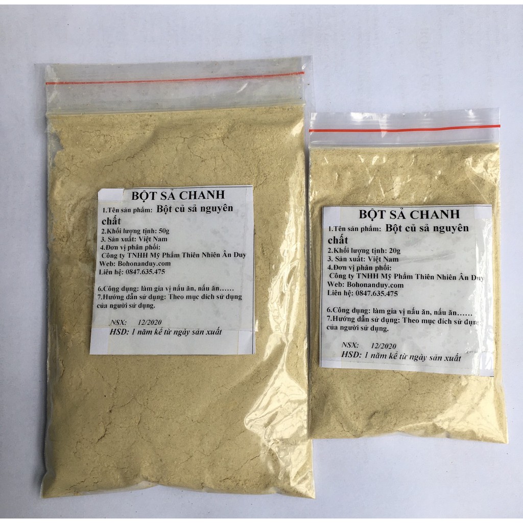 BỘT SẢ NGUYÊN CHẤT 50g