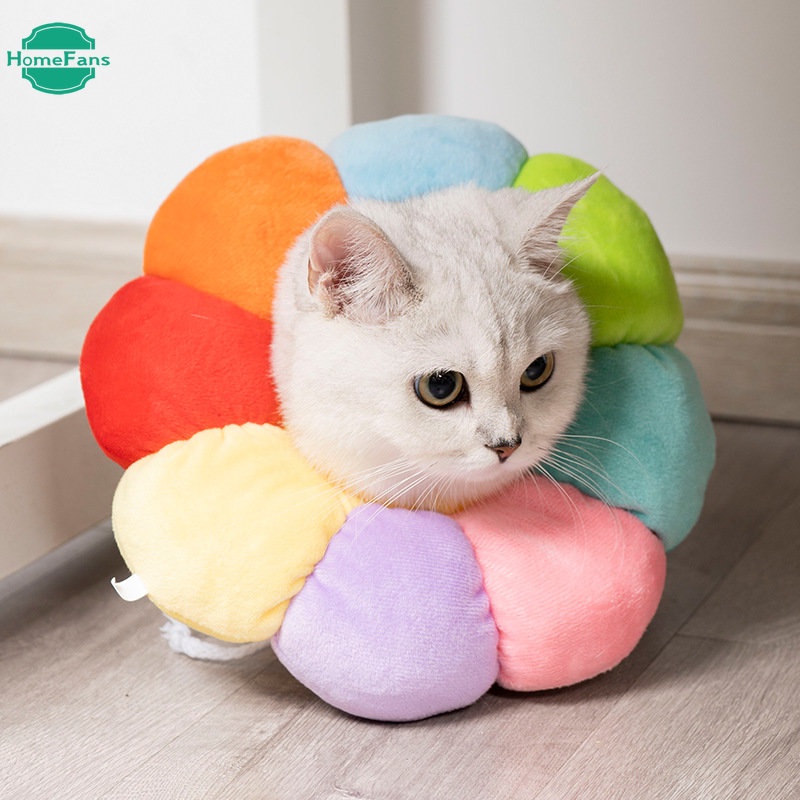 [HF] Vòng Đeo Cổ Elizabeth Bằng Cotton Mềm Mại Chống Liếm Cho Thú Cưng Chó Mèo