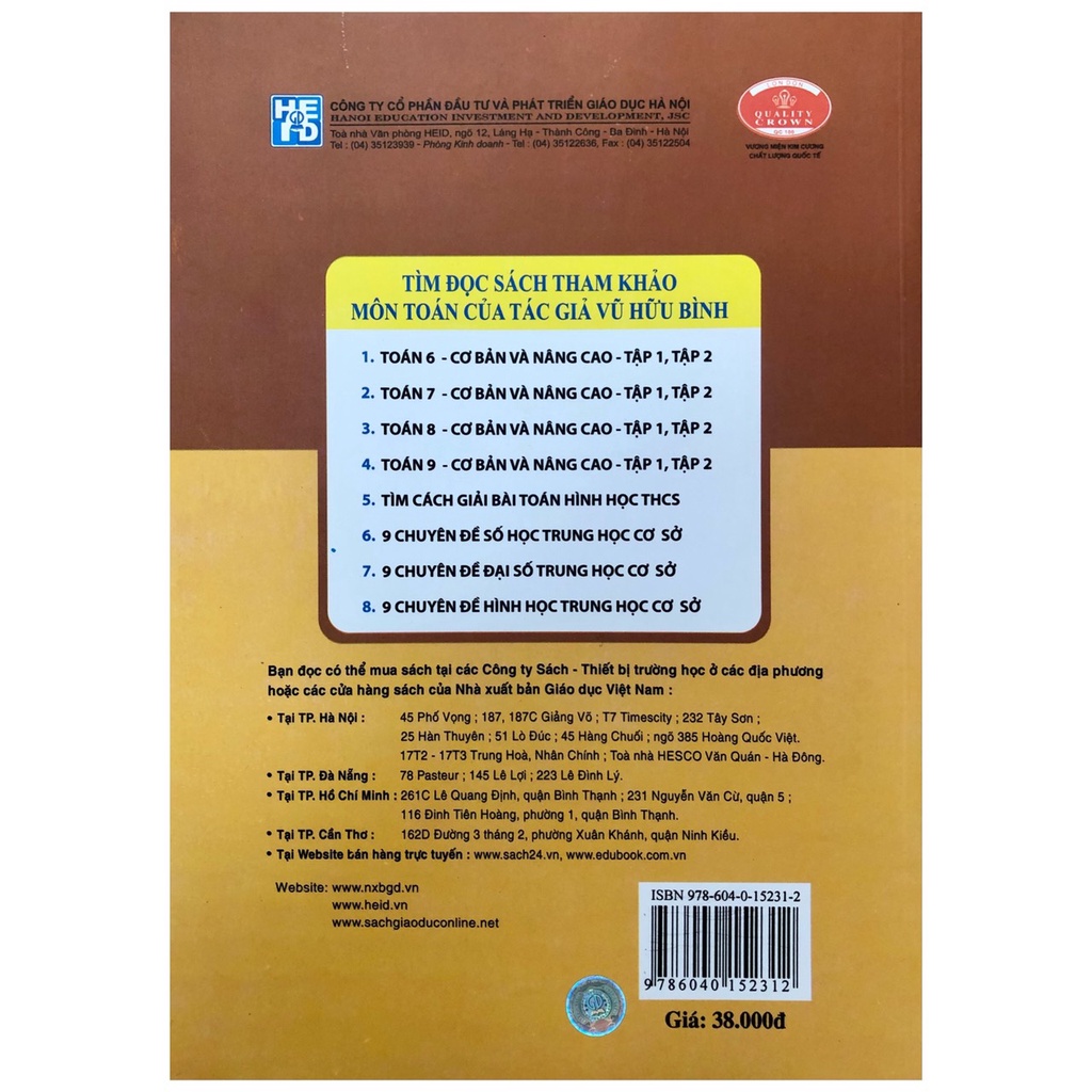 Sách - 9 chuyên đề Hình Học trung học cơ sở