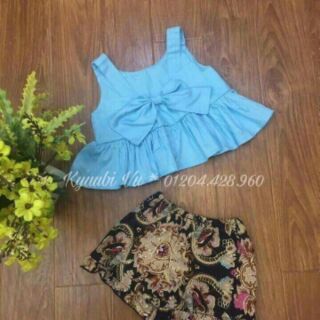 Set bộ thô nơ bé gái